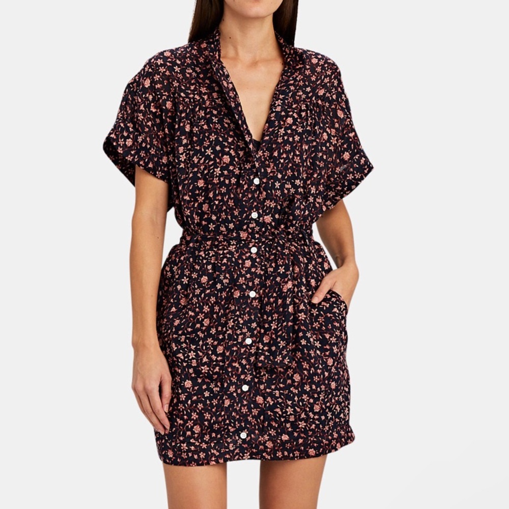 FRAME
Floral Button-Down Mini Dress NWOT